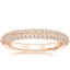 18K Rose Gold Tacori Sculpted Crescent Knife Edge Diamond Ring (1/3 ct. tw.), smalltop view