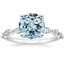 18KW Aquamarine Joelle Diamond Ring (1/3 ct. tw.), smalltop view