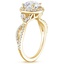18K Yellow Gold Luxe Willow Halo Diamond Ring (2/5 ct. tw.), smallside view