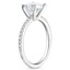 18KW Moissanite Ballad Diamond Ring (1/8 ct. tw.), smalltop view