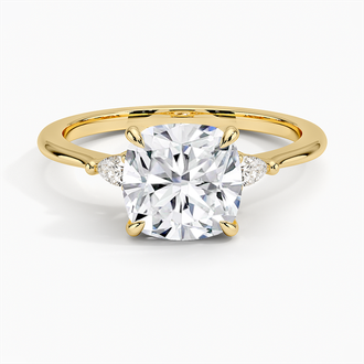Aria Three Stone Diamond Ring - Brilliant Earth