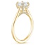 18K Yellow Gold Adorned Dawn Diamond Ring, smallside view
