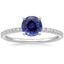 18KW Sapphire Ballad Diamond Ring (1/8 ct. tw.), smalltop view