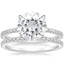 18KW Moissanite Luxe Viviana Diamond Bridal Set (1/2 ct. tw.), smalltop view
