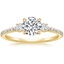 18K Yellow Gold Lyra Diamond Ring (1/4 ct. tw.), smalltop view