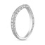 18K White Gold Three Stone Hudson Contoured Diamond Ring, smallside view