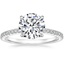 Platinum Petite Demi Diamond Ring (1/5 ct. tw.), smalltop view