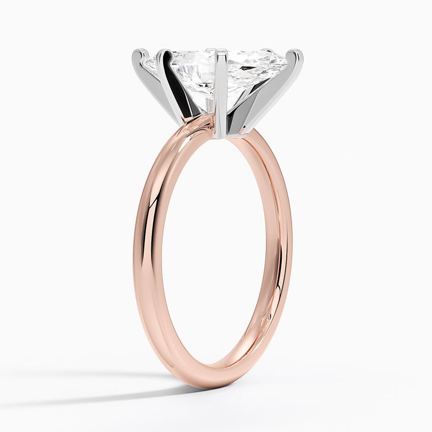 14K Rose Gold Comfort Fit 2mm Six-Prong Solitaire Ring