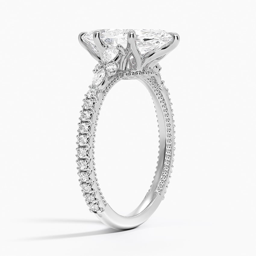 18K White Gold Primrose Diamond Ring