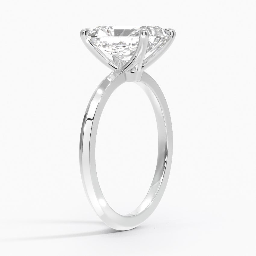 18K White Gold Hazel Solitaire Ring