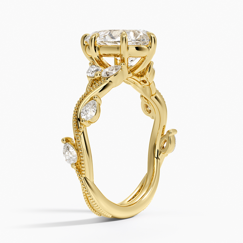 Milgrain Vine Diamond Ring