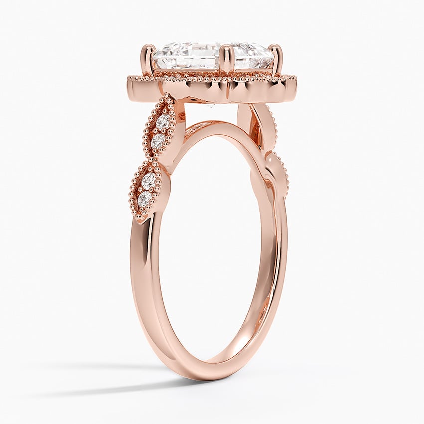 Vintage Halo Engagement Ring - Cadenza
