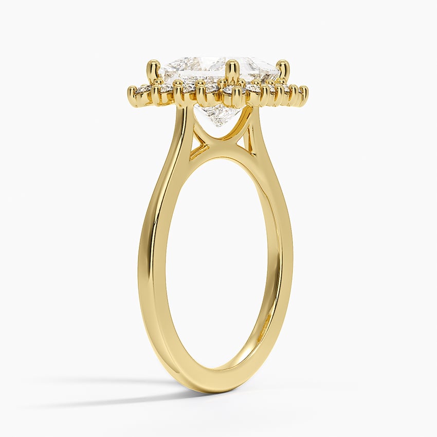 Sunburst Halo Engagement Ring - Brilliant Earth