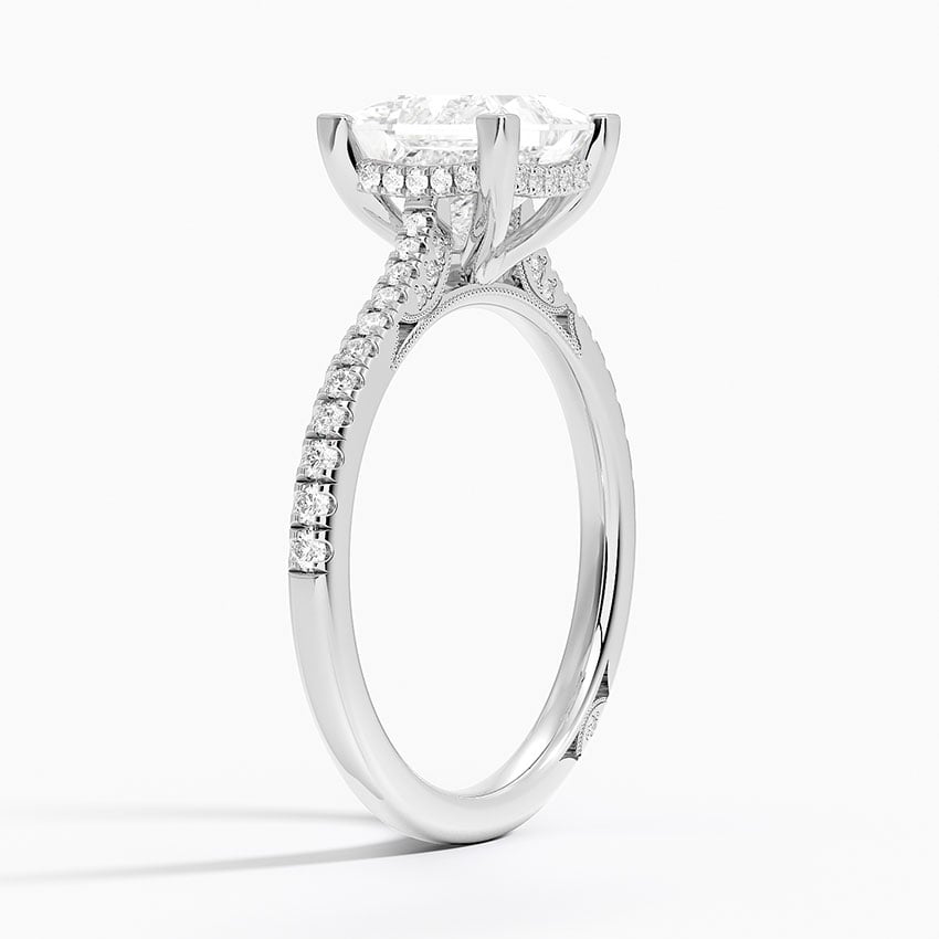 Luxe Diamond Accented Gallery Pavé Setting