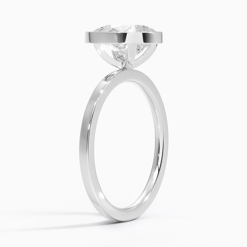 18K White Gold Noemi Bezel Ring