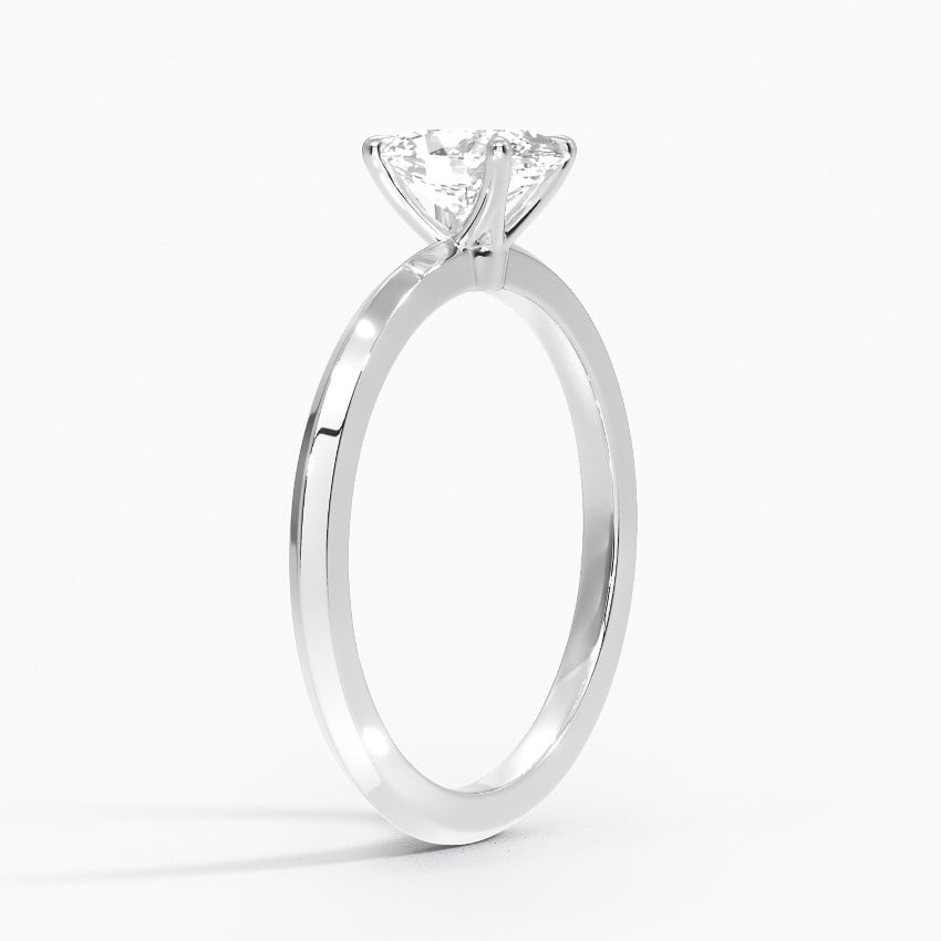 18KW Morganite Hazel Solitaire Ring, large top view