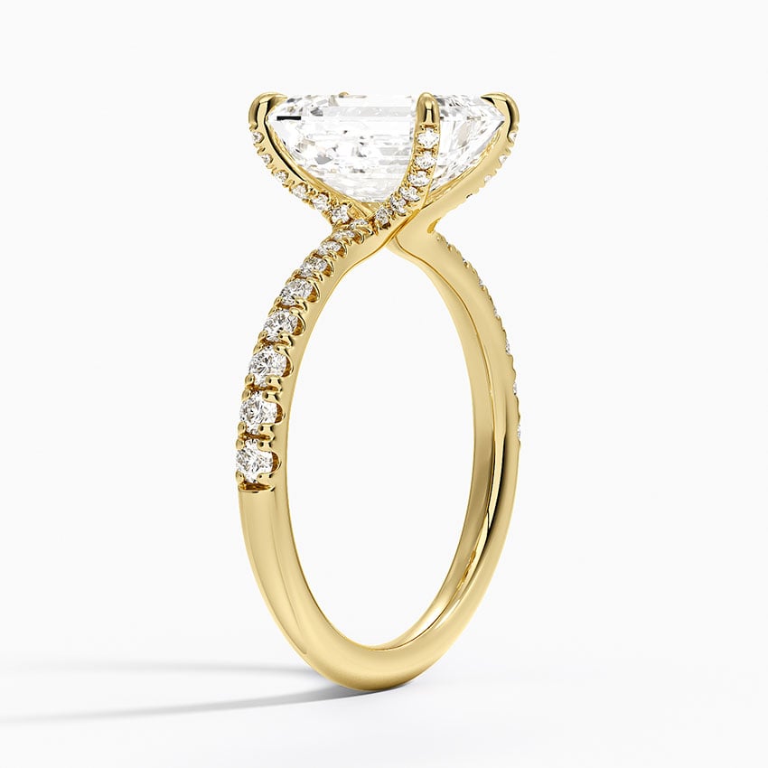 18K Yellow Gold Freesia 2mm Diamond Ring (1/3 ct. tw.)