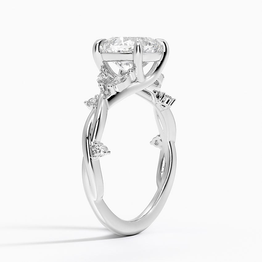 18K White Gold Azalea Twist Diamond Ring