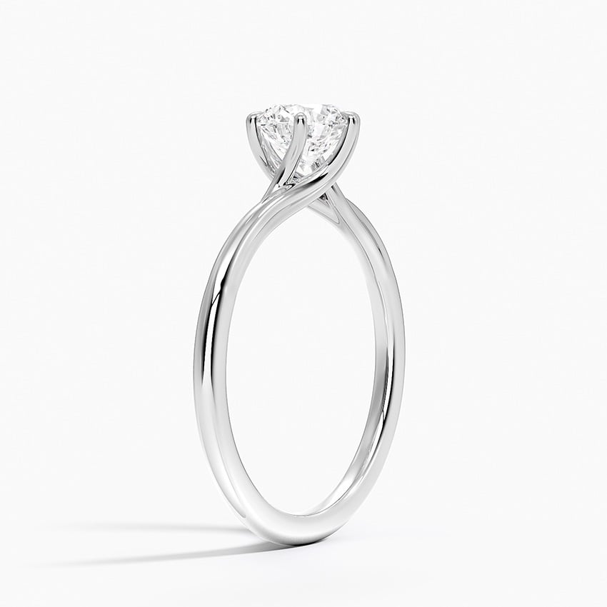 18KW Morganite Delilah Twist Solitaire Ring, large top view