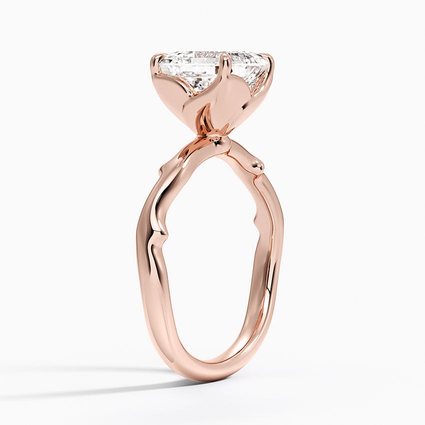 Rose and Thorn Solitaire Ring