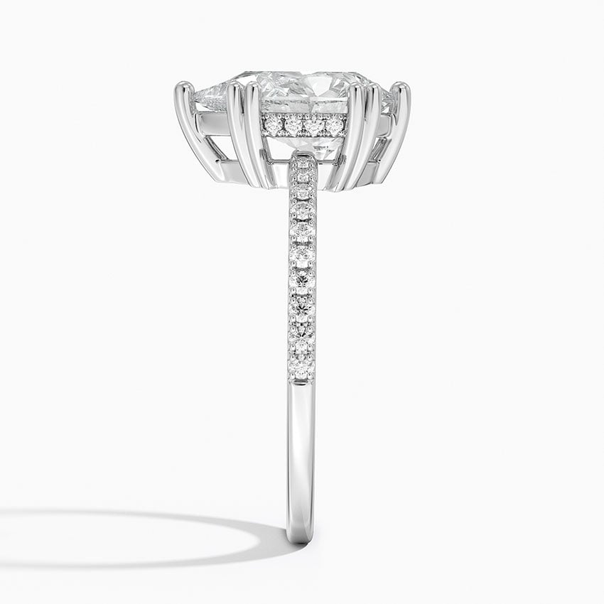 18K White Gold Luxe Kalina Hidden Halo Diamond Ring