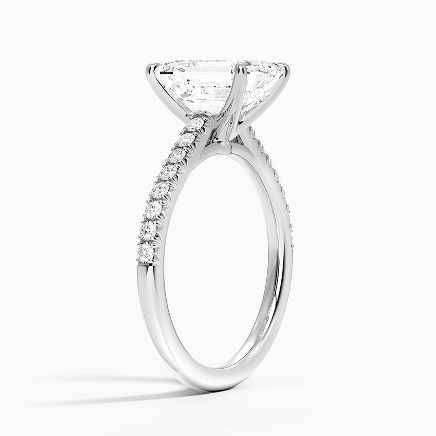 Cathedral Pavé Diamond Ring
