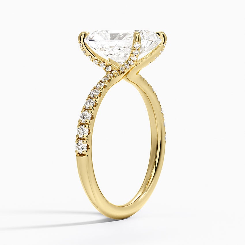 18K Yellow Gold Freesia 2mm Diamond Ring (1/3 ct. tw.)
