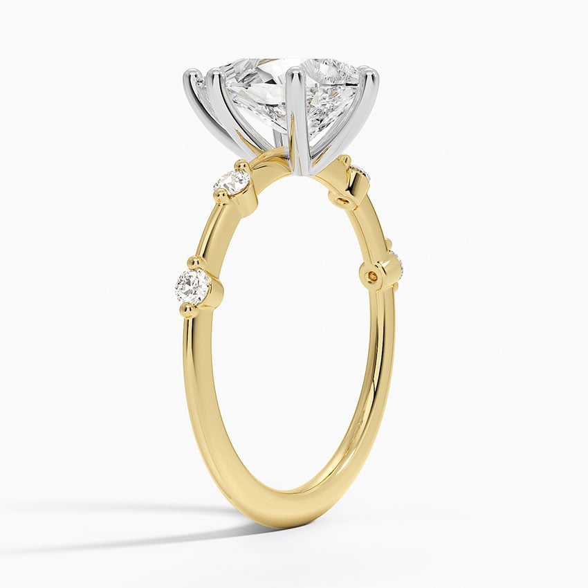 Two Tone Engagement Ring