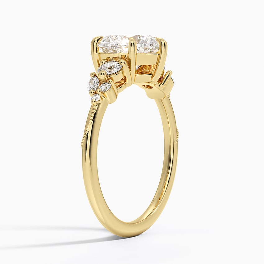 Camellia Three Stone Diamond Ring - Brilliant Earth