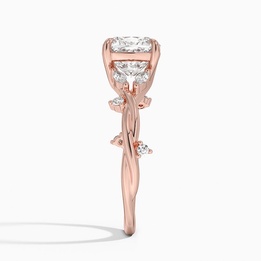 14K Rose Gold Azalea Twist Diamond Ring