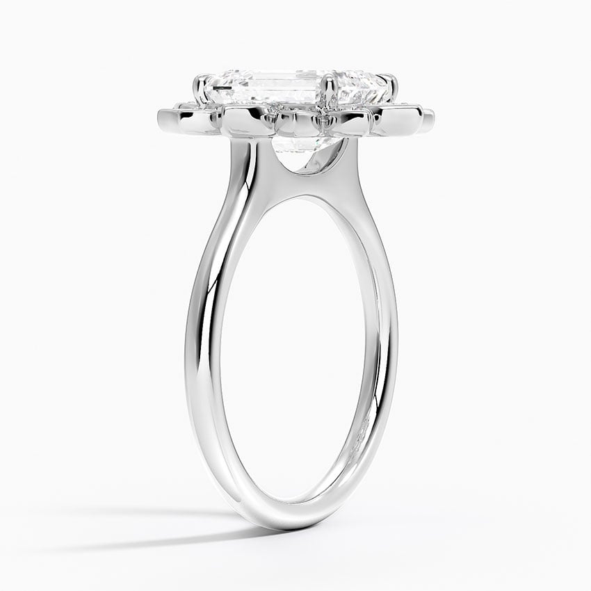 Platinum Fiore Halo Diamond Ring (1/4 ct. tw.)