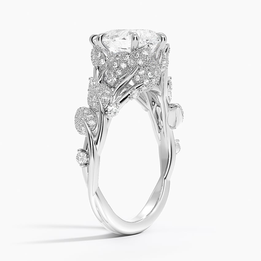18K White Gold Luxe Canopy Diamond Ring