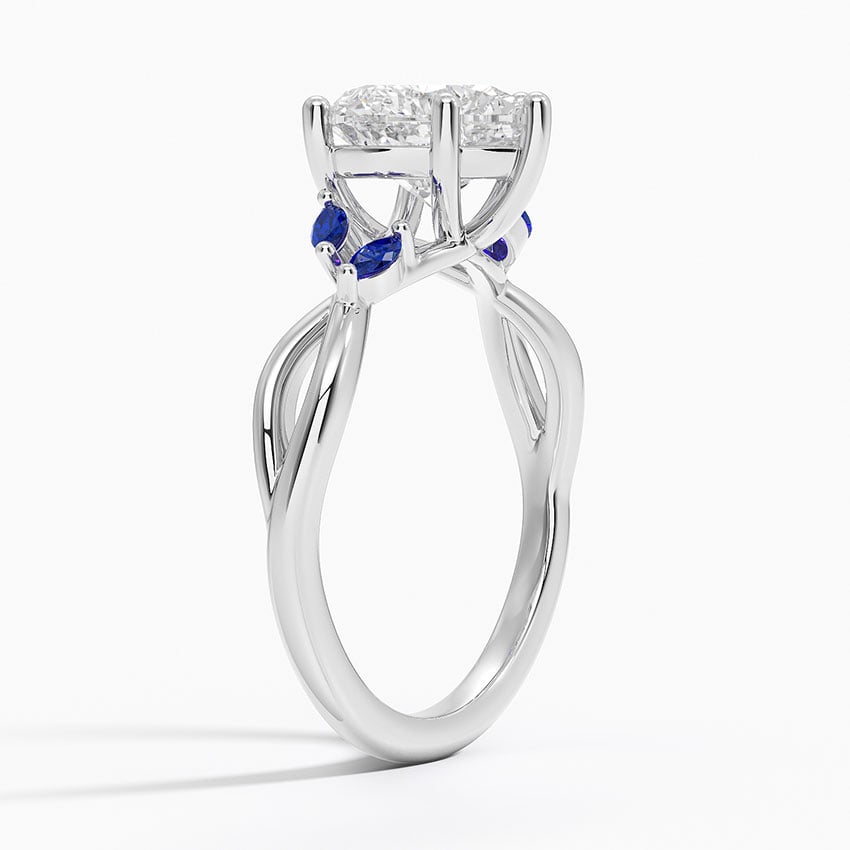 Diamond Ring with Sapphire Accents - Willow