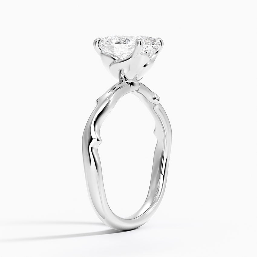 Rose and Thorn Solitaire Ring