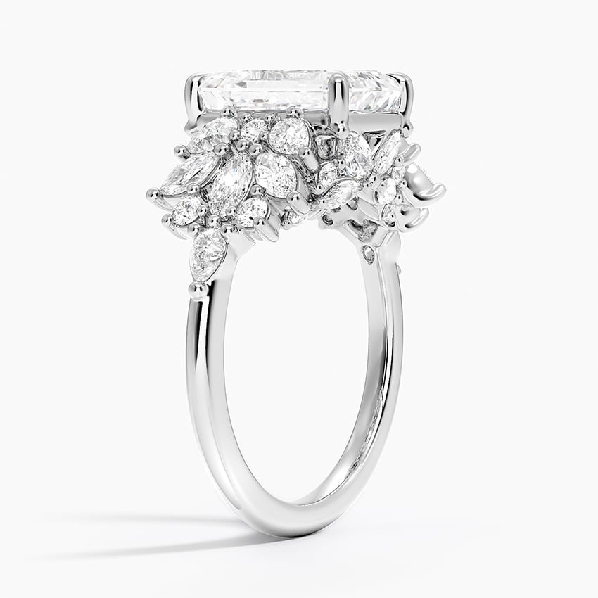Grand Nadia Diamond Ring in 18K White Gold