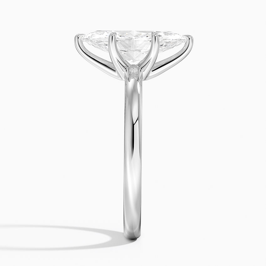 Fairmined 2mm Six-Prong Solitaire Ring in 18K White Gold