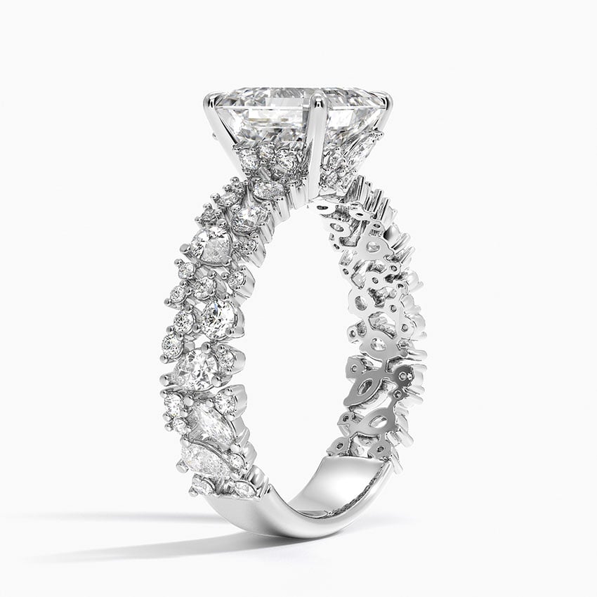 Unique Snow Inspired Diamond Ring