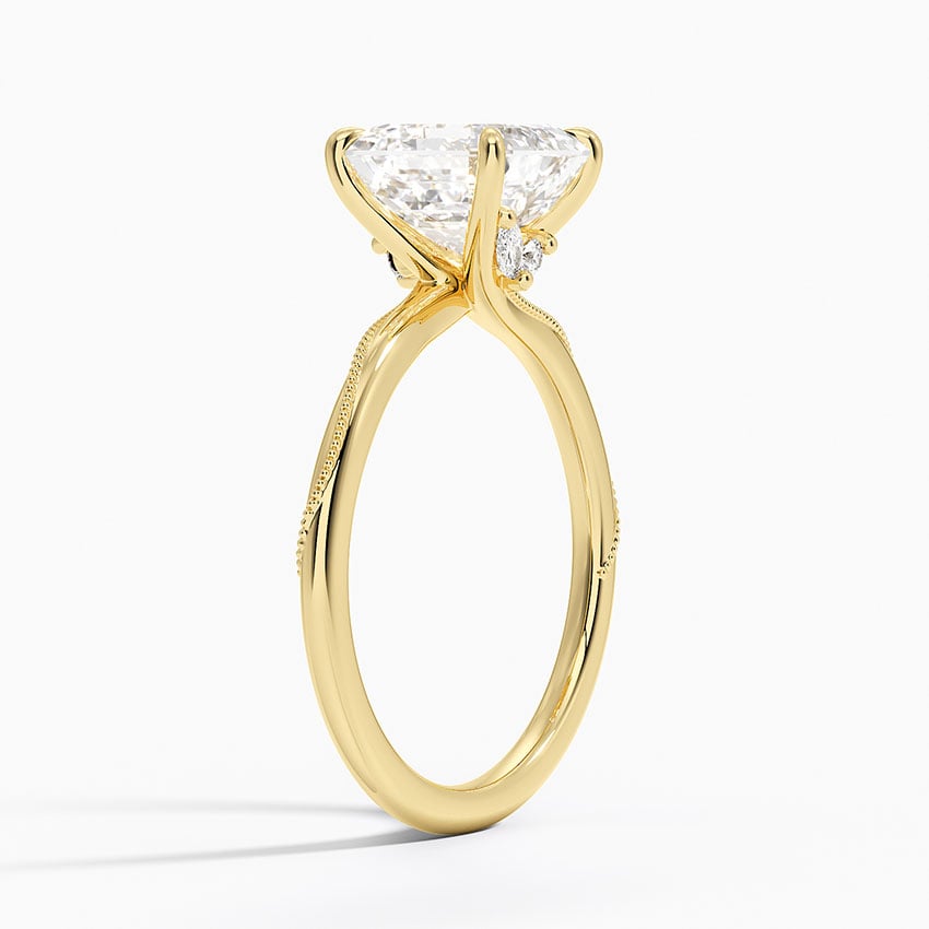 Milgrain Engagement Ring