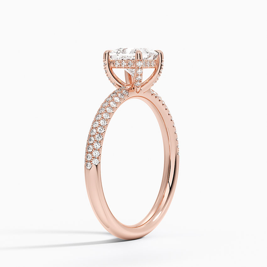 14K Rose Gold Valencia Diamond Ring (1/3 ct. tw.), large side view
