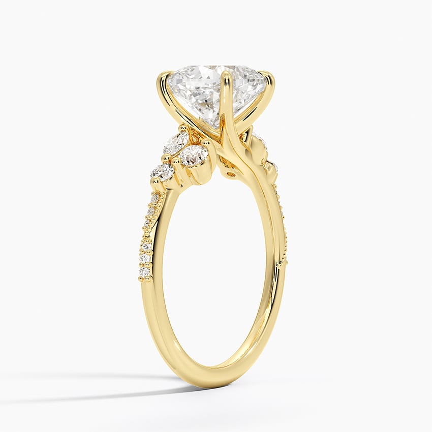 Milgrain Engagement Ring