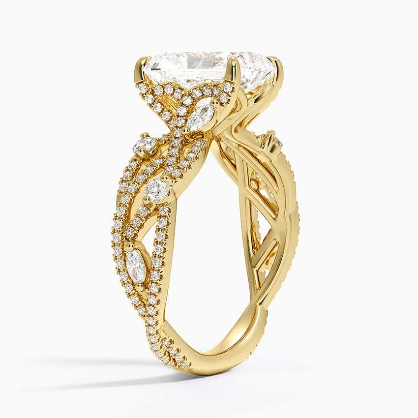 18K Yellow Gold Grand Secret Garden Diamond Ring