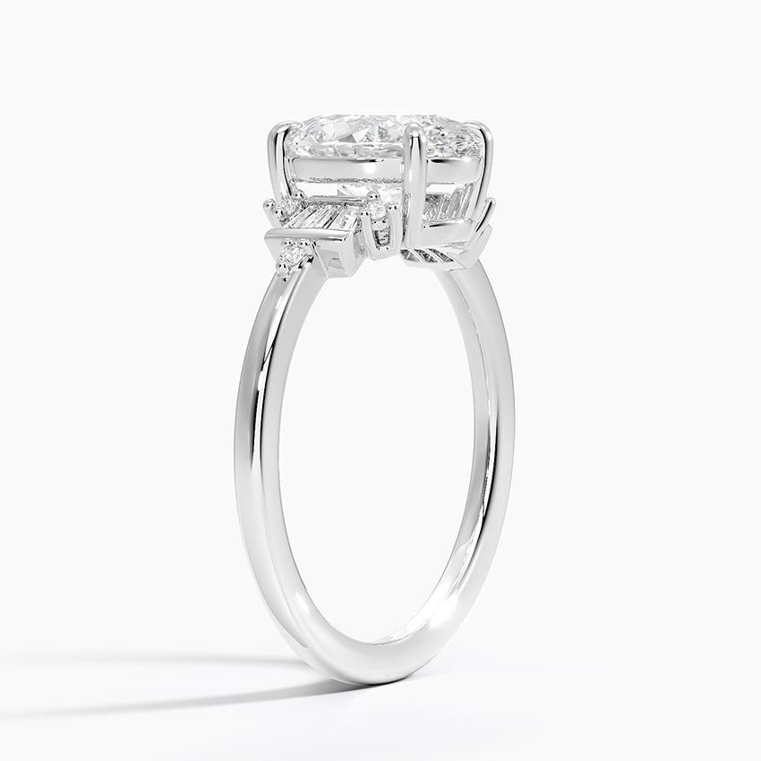 18K White Gold Daphne Art Deco Ring