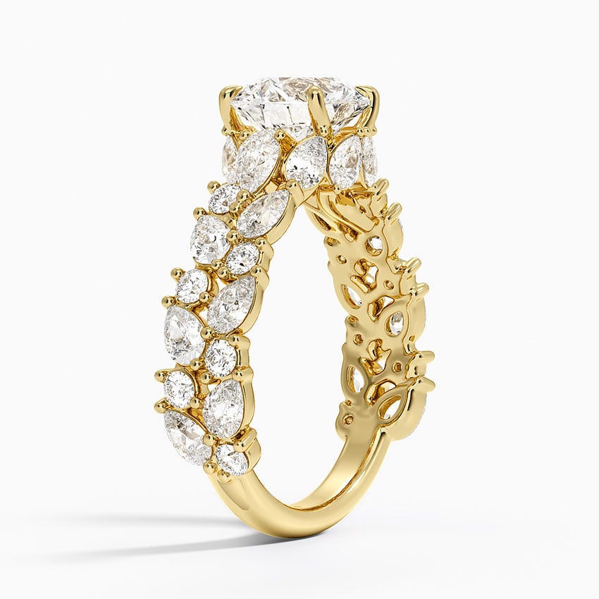 18K Yellow Gold Olivetta Double Row Diamond Ring (2 1/2 ct. tw.)