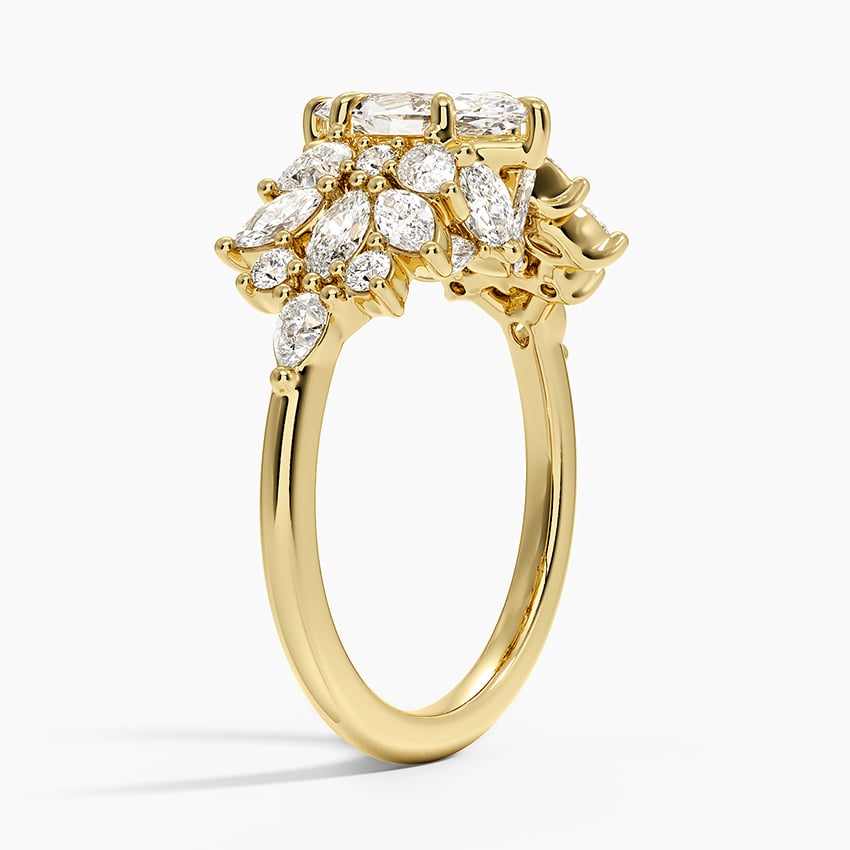 Grand Nadia Diamond Engagement Ring in 18K Yellow Gold