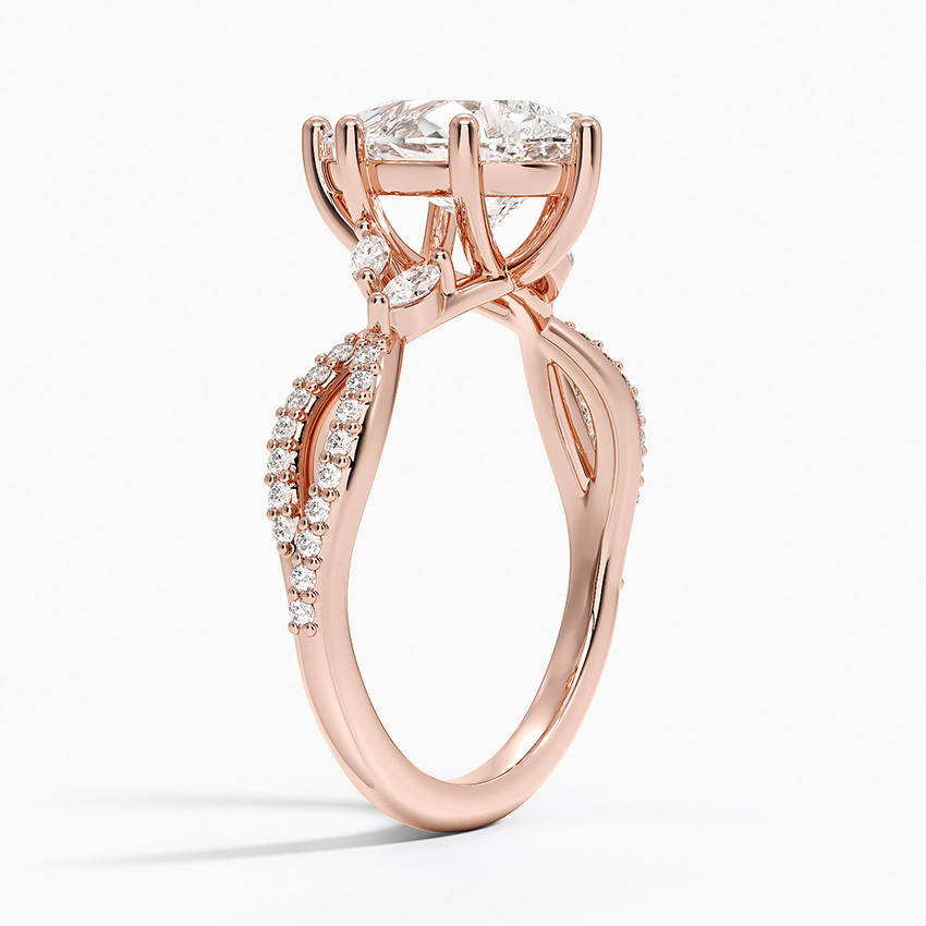 14K Rose Gold Luxe Willow Diamond Ring (1/4 ct. tw.)