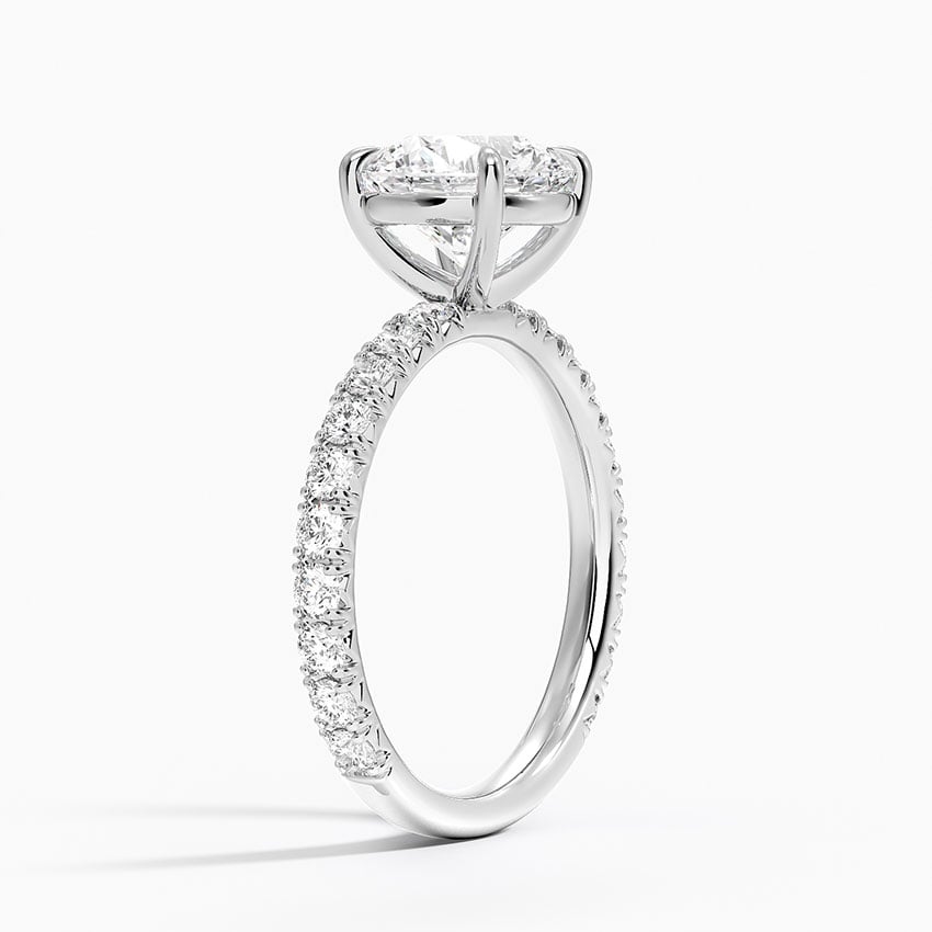 Platinum Luxe French Pavé Perfect Fit Diamond Ring (1/2 ct. tw.)