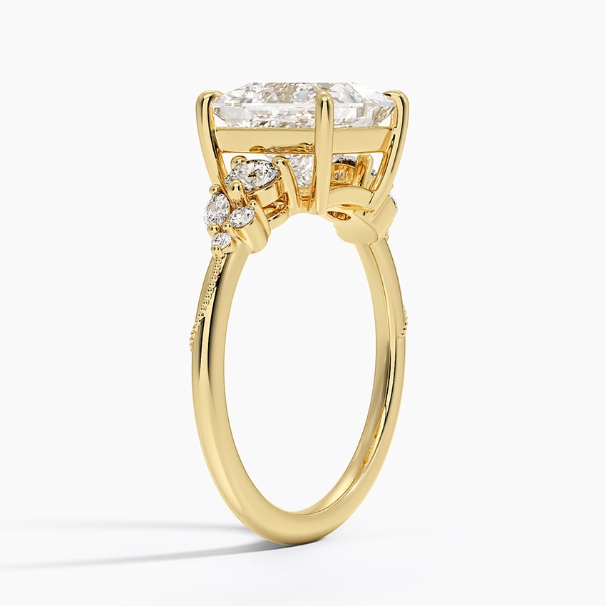 Camellia Three Stone Diamond Ring - Brilliant Earth