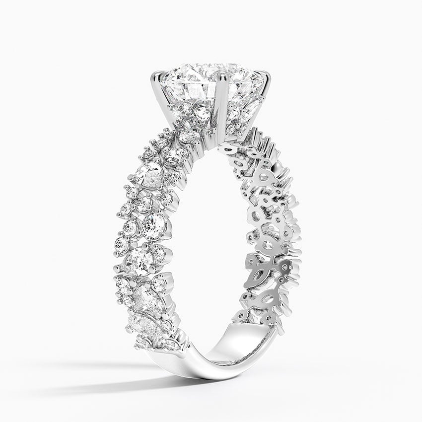 Unique Snow Inspired Diamond Ring