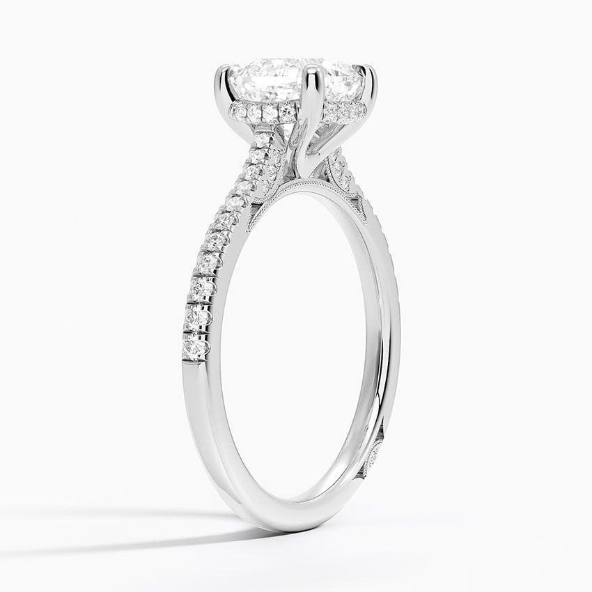 Luxe Diamond Accented Gallery Pavé Setting