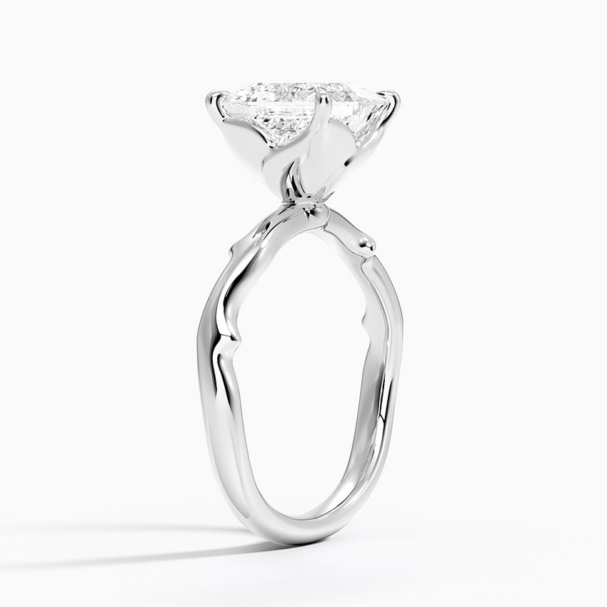 Rose and Thorn Solitaire Ring